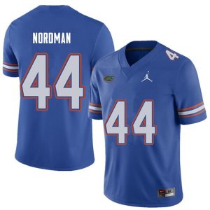 Men's Florida Gators #44 Tucker Nordman NCAA Jordan Brand Royal Authentic Stitched College Football Jersey RTV1662ME